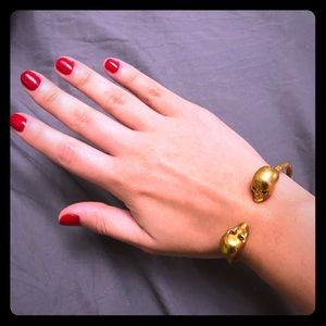 Alexander McQueen Twin Skull Bracelet